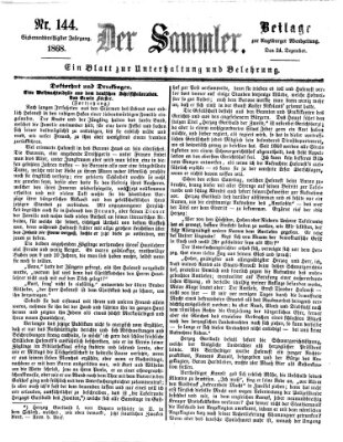 Der Sammler (Augsburger Abendzeitung) Donnerstag 24. Dezember 1868