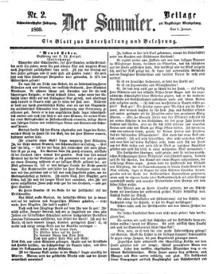 Der Sammler (Augsburger Abendzeitung) Dienstag 5. Januar 1869