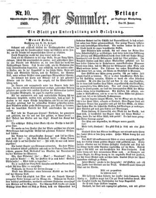 Der Sammler (Augsburger Abendzeitung) Samstag 23. Januar 1869