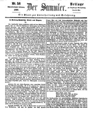 Der Sammler (Augsburger Abendzeitung) Dienstag 25. Mai 1869