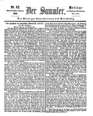 Der Sammler (Augsburger Abendzeitung) Donnerstag 3. Juni 1869