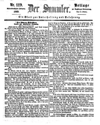 Der Sammler (Augsburger Abendzeitung) Dienstag 12. Oktober 1869