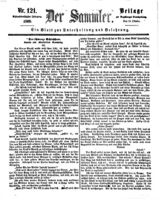 Der Sammler (Augsburger Abendzeitung) Samstag 16. Oktober 1869