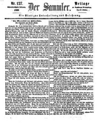 Der Sammler (Augsburger Abendzeitung) Samstag 30. Oktober 1869