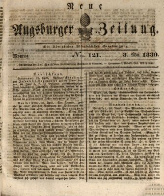 Neue Augsburger Zeitung Montag 3. Mai 1830