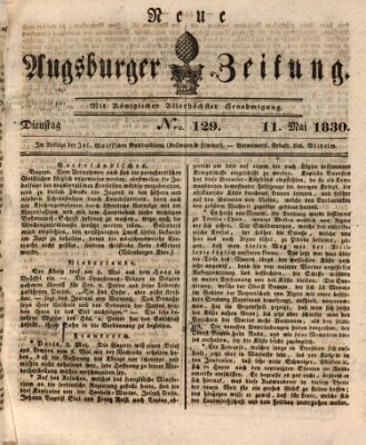 Neue Augsburger Zeitung Dienstag 11. Mai 1830