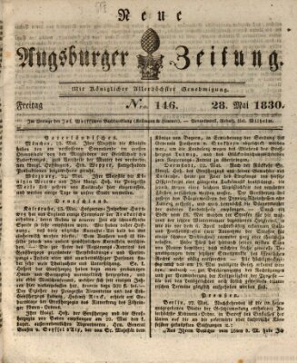 Neue Augsburger Zeitung Freitag 28. Mai 1830