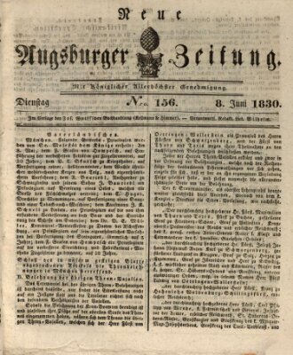 Neue Augsburger Zeitung Dienstag 8. Juni 1830