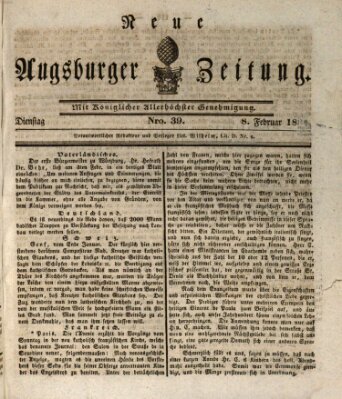 Neue Augsburger Zeitung Dienstag 8. Februar 1831