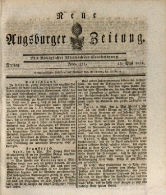 Neue Augsburger Zeitung Freitag 13. Mai 1831