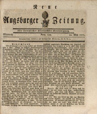 Neue Augsburger Zeitung Mittwoch 18. Mai 1831