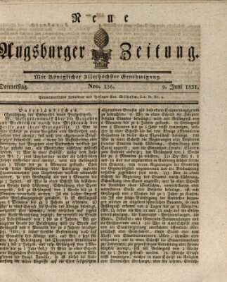 Neue Augsburger Zeitung Donnerstag 9. Juni 1831