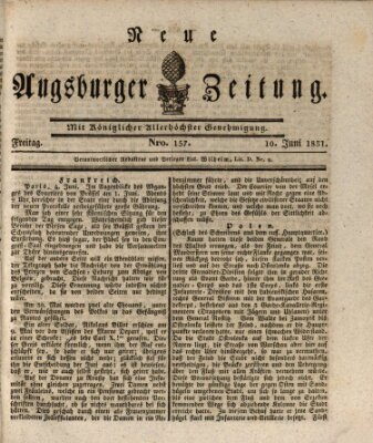 Neue Augsburger Zeitung Freitag 10. Juni 1831