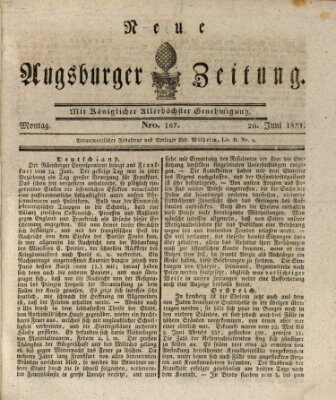 Neue Augsburger Zeitung Montag 20. Juni 1831