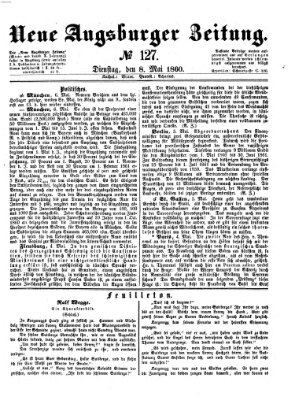 Neue Augsburger Zeitung Dienstag 8. Mai 1860