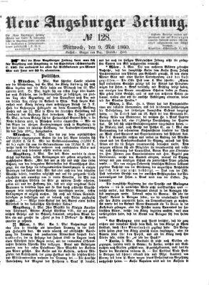 Neue Augsburger Zeitung Mittwoch 9. Mai 1860