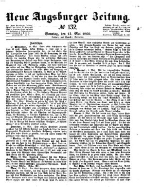 Neue Augsburger Zeitung Sonntag 13. Mai 1860