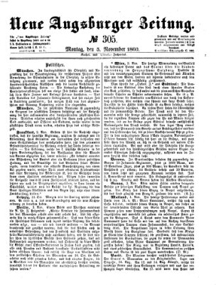 Neue Augsburger Zeitung Montag 5. November 1860