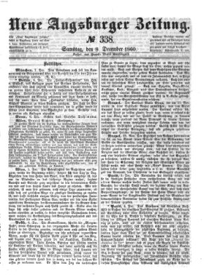 Neue Augsburger Zeitung Samstag 8. Dezember 1860