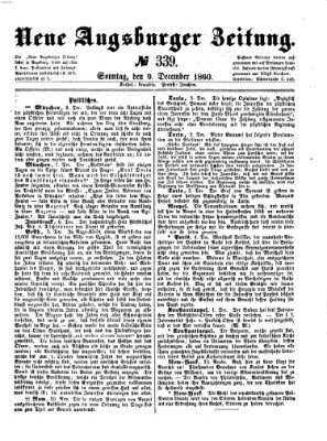 Neue Augsburger Zeitung Sonntag 9. Dezember 1860