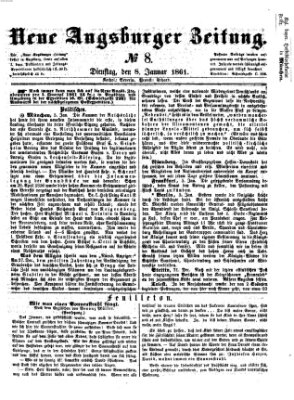 Neue Augsburger Zeitung Dienstag 8. Januar 1861