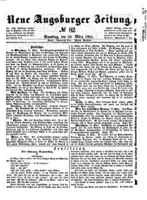 Neue Augsburger Zeitung Samstag 23. März 1861