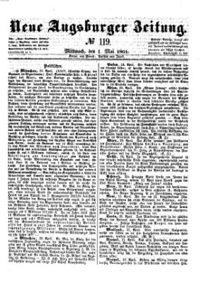 Neue Augsburger Zeitung Mittwoch 1. Mai 1861