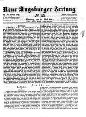 Neue Augsburger Zeitung Samstag 11. Mai 1861