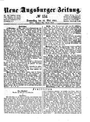 Neue Augsburger Zeitung Donnerstag 16. Mai 1861