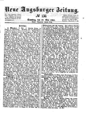 Neue Augsburger Zeitung Samstag 18. Mai 1861