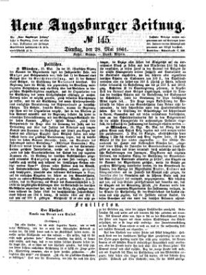 Neue Augsburger Zeitung Dienstag 28. Mai 1861