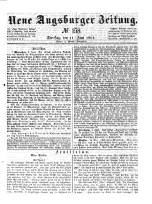 Neue Augsburger Zeitung Dienstag 11. Juni 1861