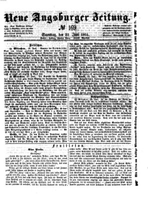 Neue Augsburger Zeitung Samstag 22. Juni 1861