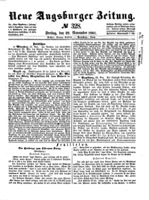 Neue Augsburger Zeitung Freitag 29. November 1861