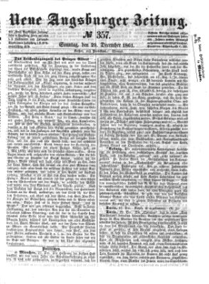 Neue Augsburger Zeitung Sonntag 29. Dezember 1861