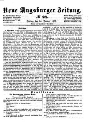 Neue Augsburger Zeitung Freitag 24. Januar 1862