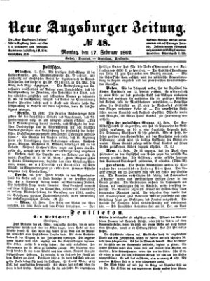 Neue Augsburger Zeitung Montag 17. Februar 1862