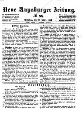 Neue Augsburger Zeitung Samstag 29. März 1862