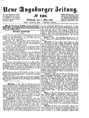 Neue Augsburger Zeitung Mittwoch 7. Mai 1862