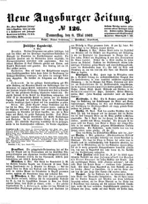 Neue Augsburger Zeitung Donnerstag 8. Mai 1862