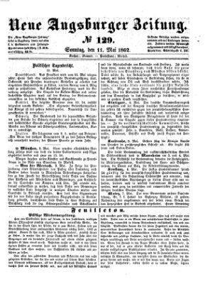 Neue Augsburger Zeitung Sonntag 11. Mai 1862