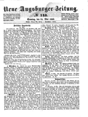 Neue Augsburger Zeitung Sonntag 25. Mai 1862