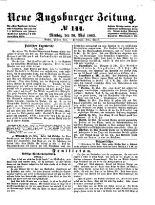 Neue Augsburger Zeitung Montag 26. Mai 1862