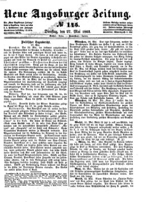 Neue Augsburger Zeitung Dienstag 27. Mai 1862