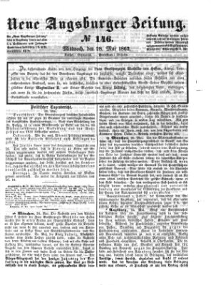 Neue Augsburger Zeitung Mittwoch 28. Mai 1862