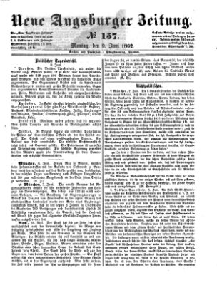 Neue Augsburger Zeitung Montag 9. Juni 1862