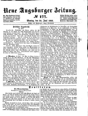 Neue Augsburger Zeitung Montag 30. Juni 1862