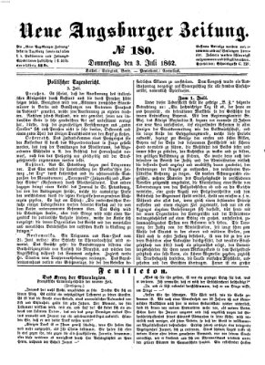 Neue Augsburger Zeitung Donnerstag 3. Juli 1862