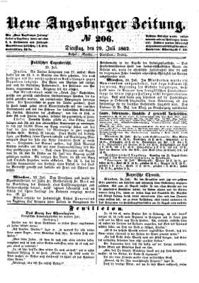 Neue Augsburger Zeitung Dienstag 29. Juli 1862