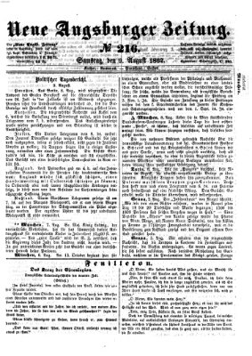 Neue Augsburger Zeitung Samstag 9. August 1862